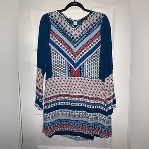 Express floral multicolored printed mini dress‎ size XS